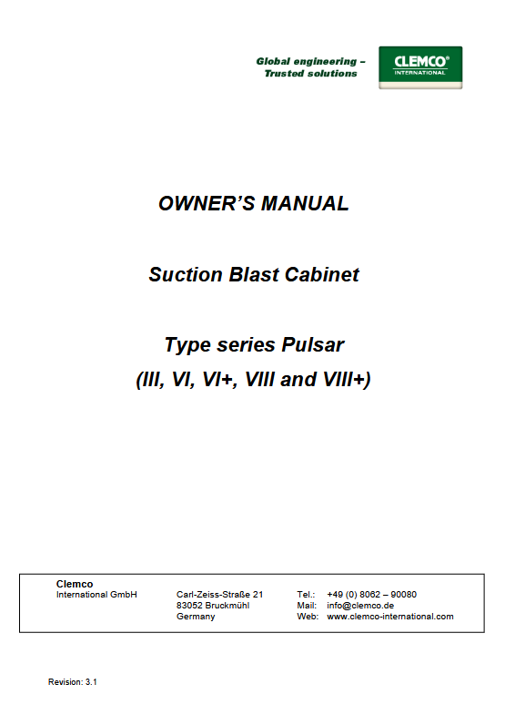 Blast Cabinet Pulsar III
